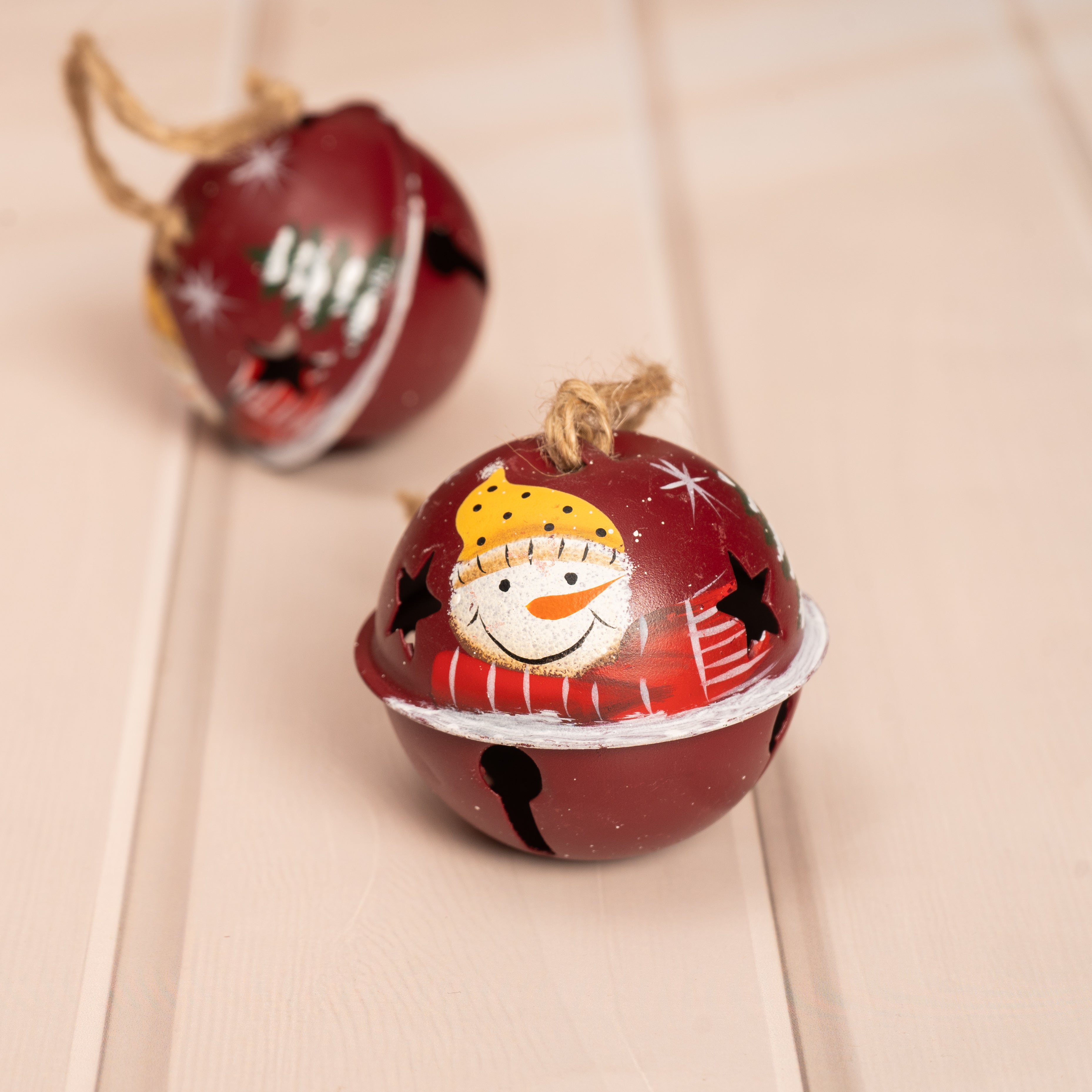 Xmas Snowbell Baubles | Set of 2