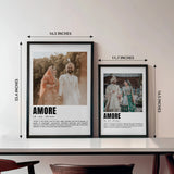 Amore Romantic Personalized Frame