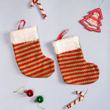 Mini Striped Xmas Stocking | Set of 2