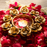 Golden Rose Urli Bowl