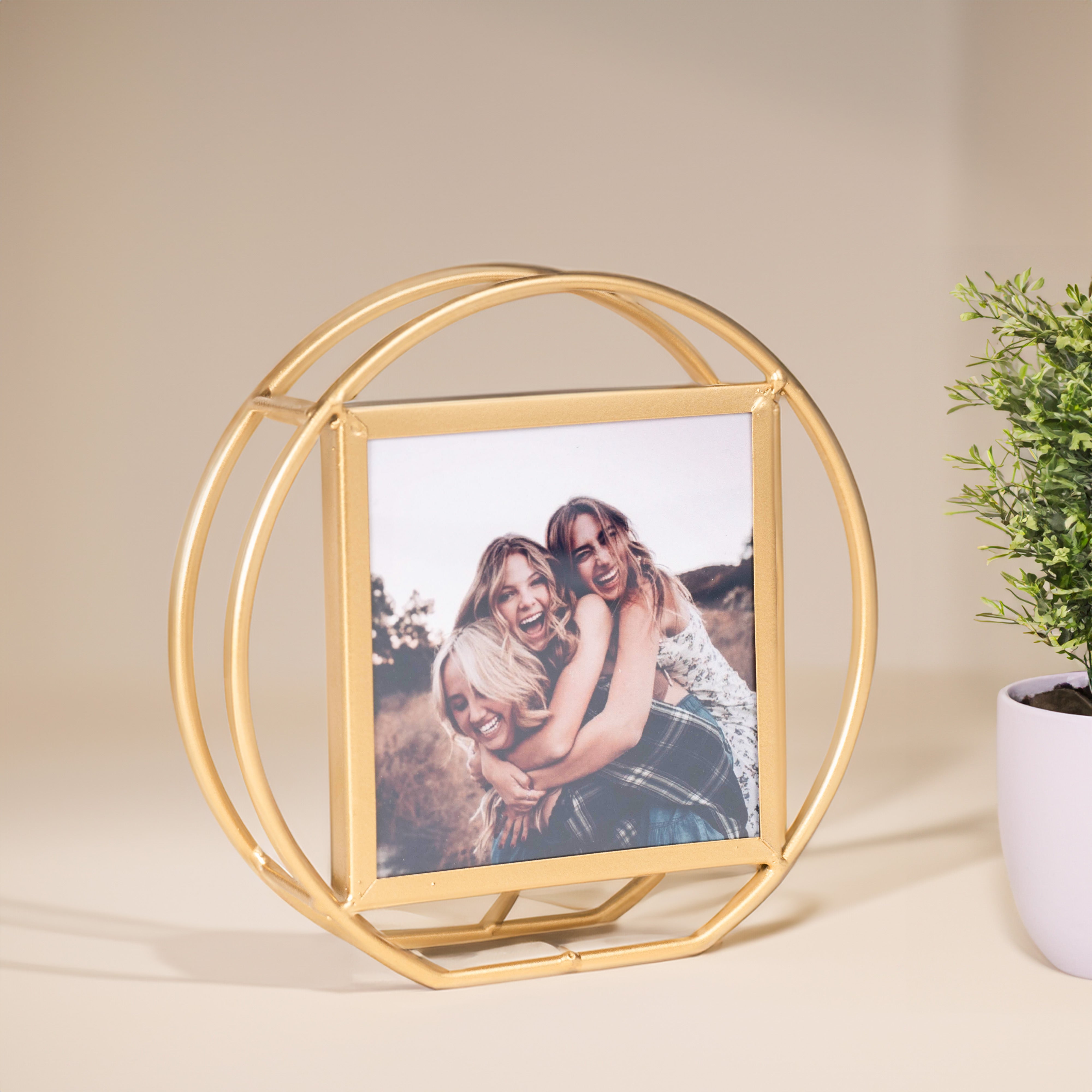 Golden Personalized Photo Frame