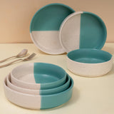 Green and White - Ceramic Serveware