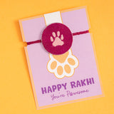 Embroidered Paw Rakhi For Pets