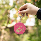 Cat Mom Keychain