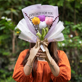 'Especially For You' Crochet Tulip Bouquet