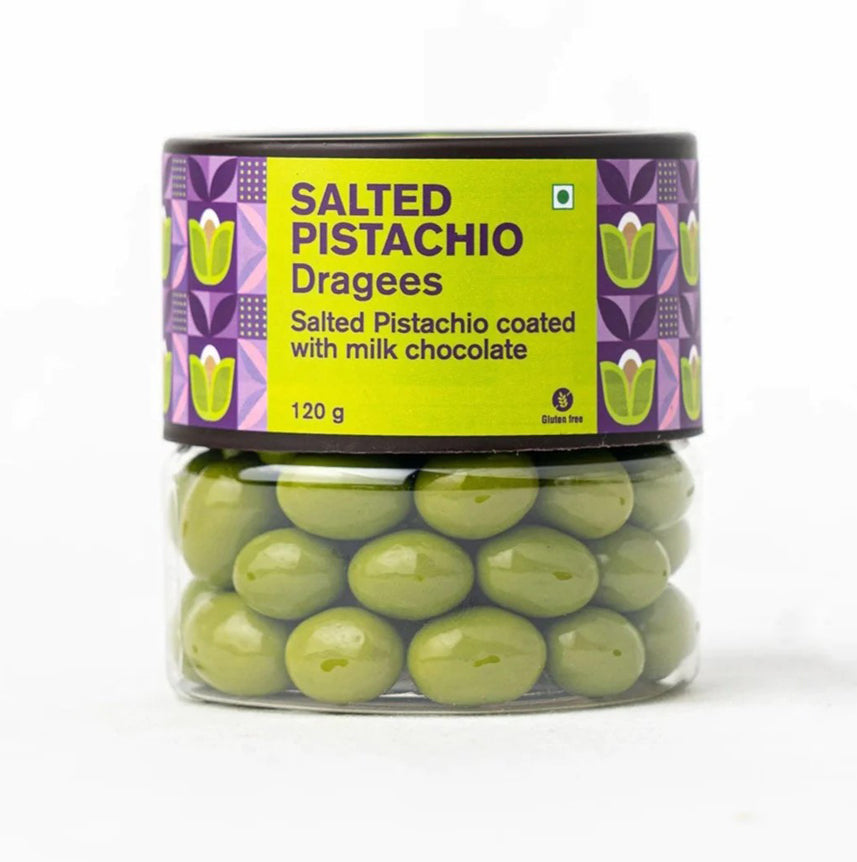 Salted Pistachio Dragees Jar