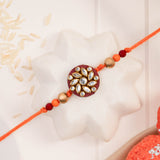 Traditional Beads and Kundan Rakhi