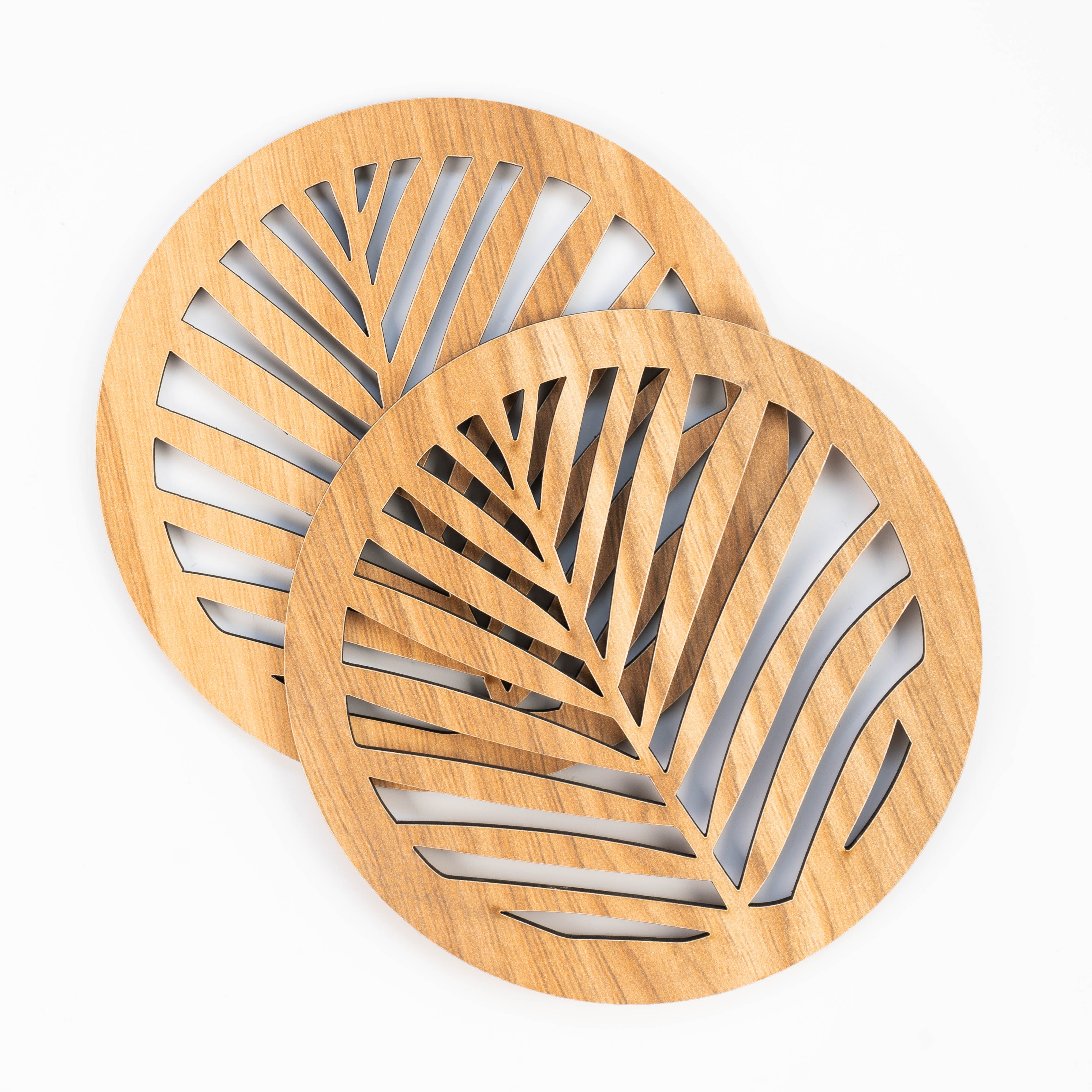 Leaf Wooden Coasters