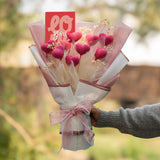 Fluttering Hearts Crochet Bouquet