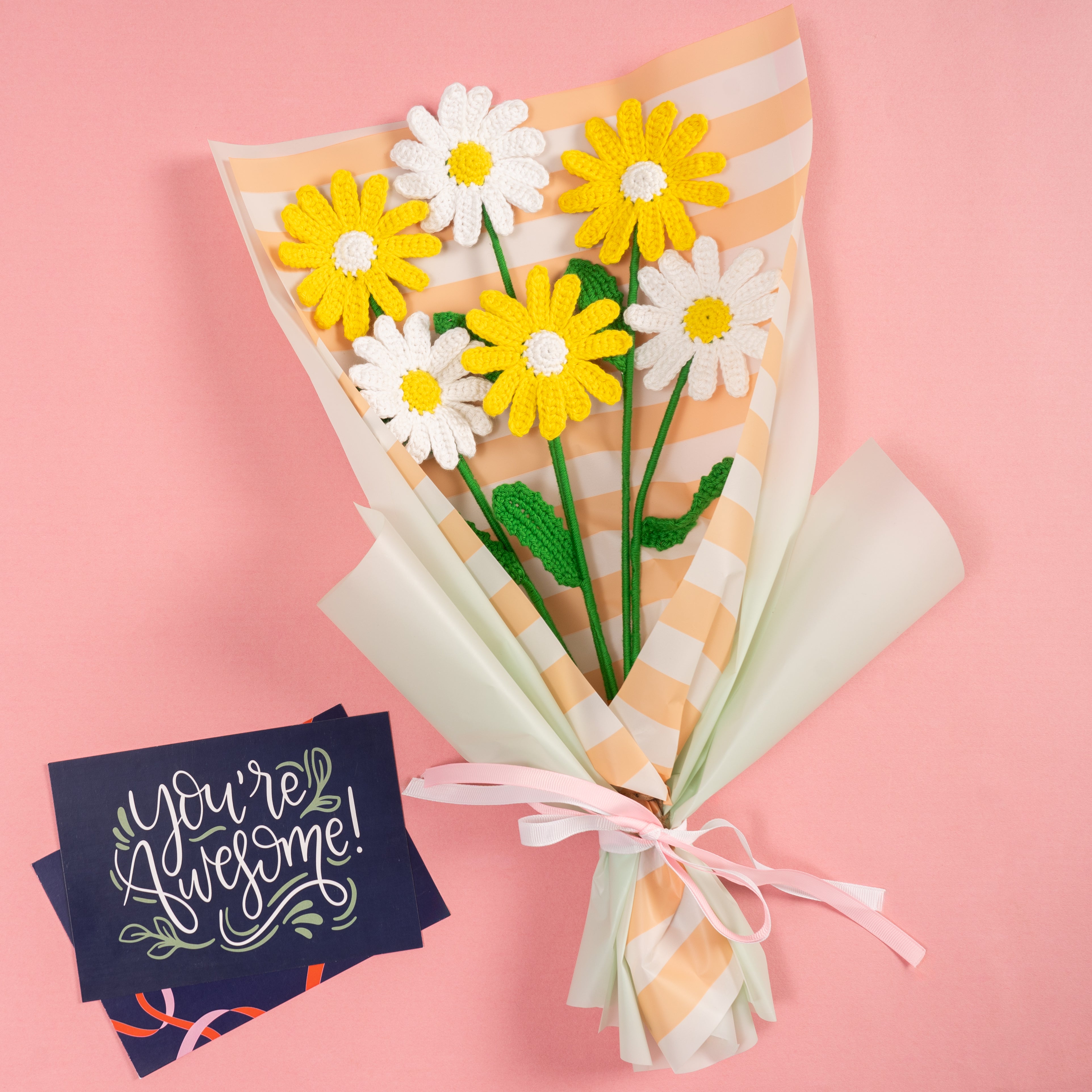 Daisy Delight Crochet Bouquet