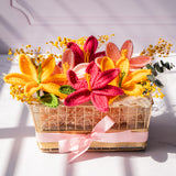 Lilies of Love Crochet Basket