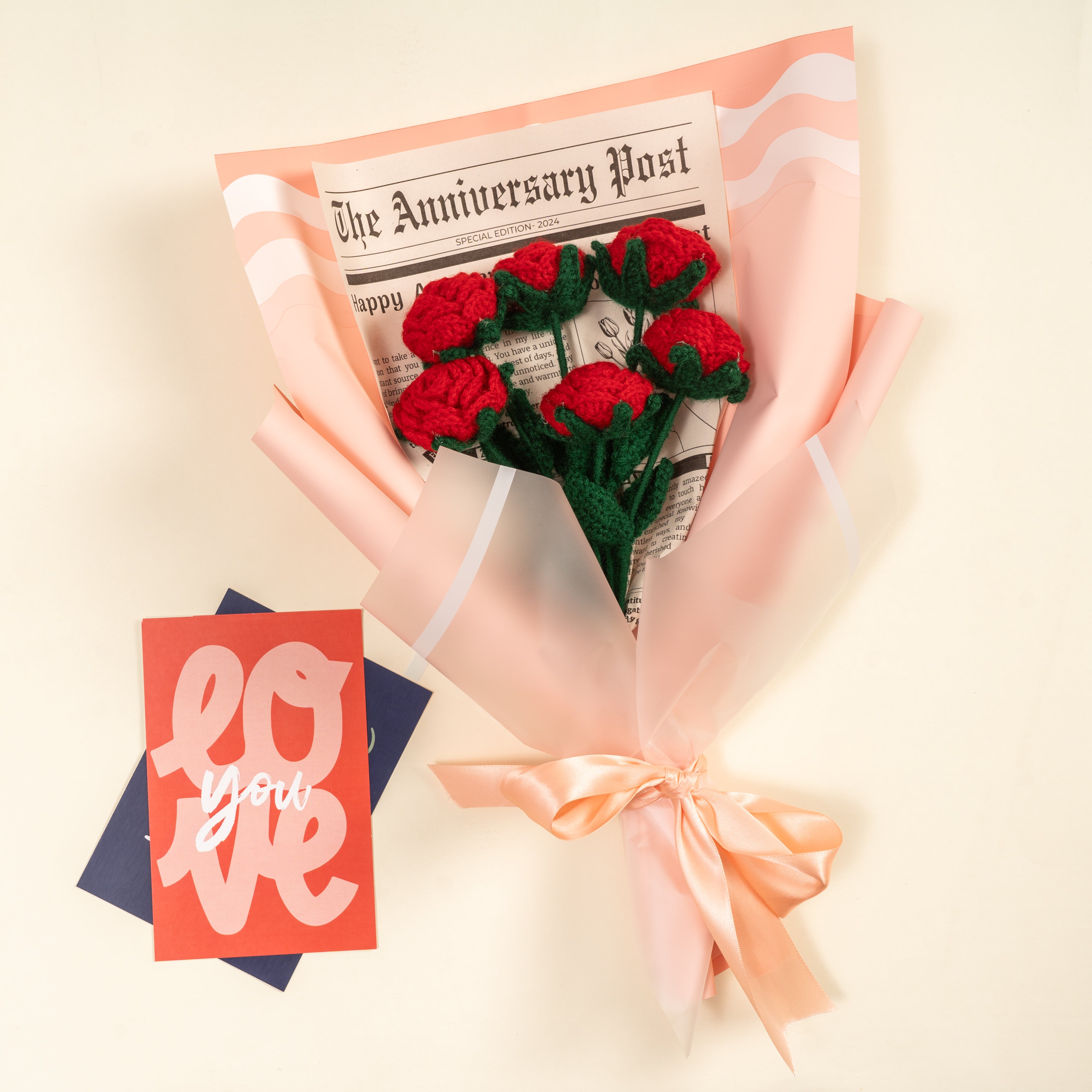 Rose Crochet Bouquet Anniversary Edit