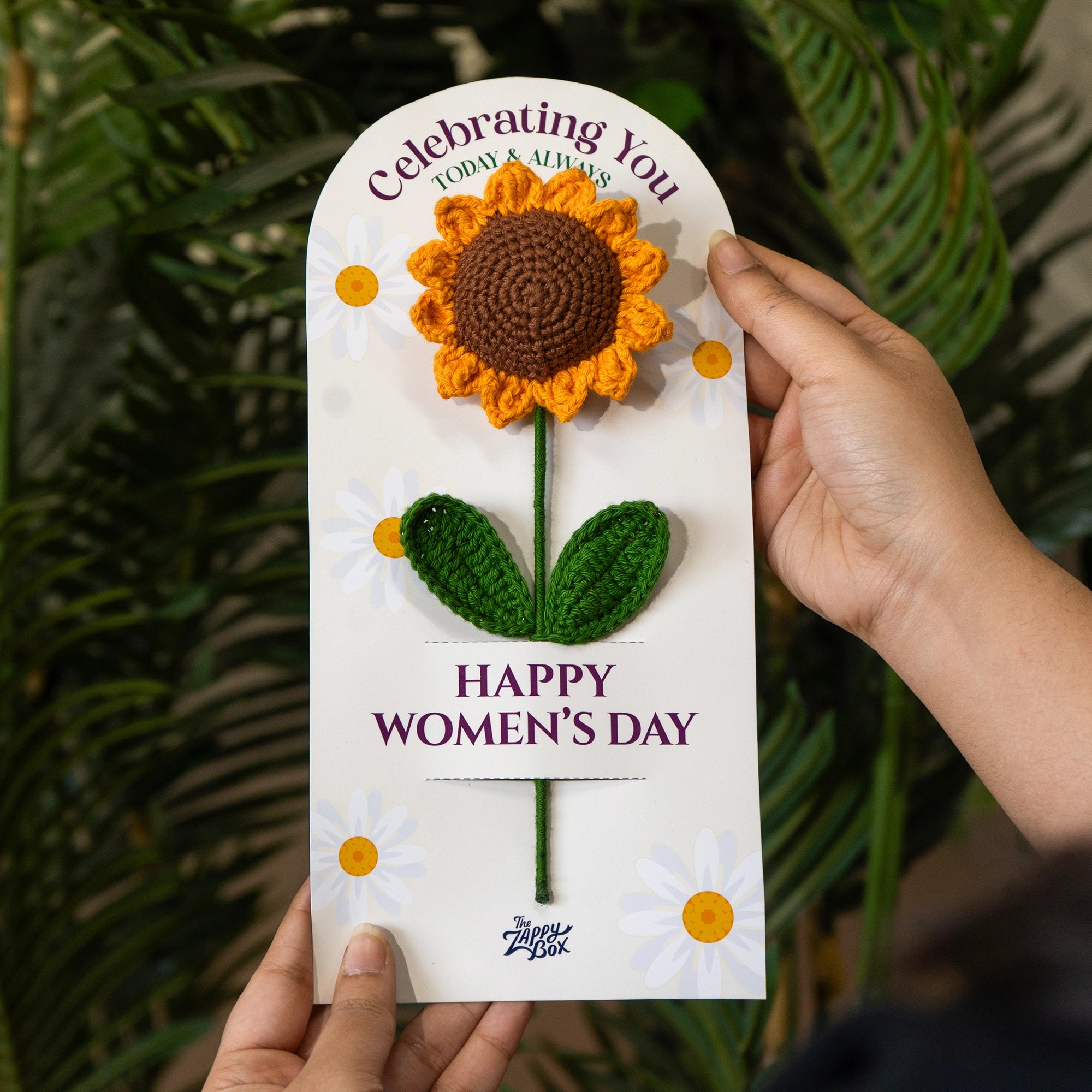 Crochet Sunflower Card