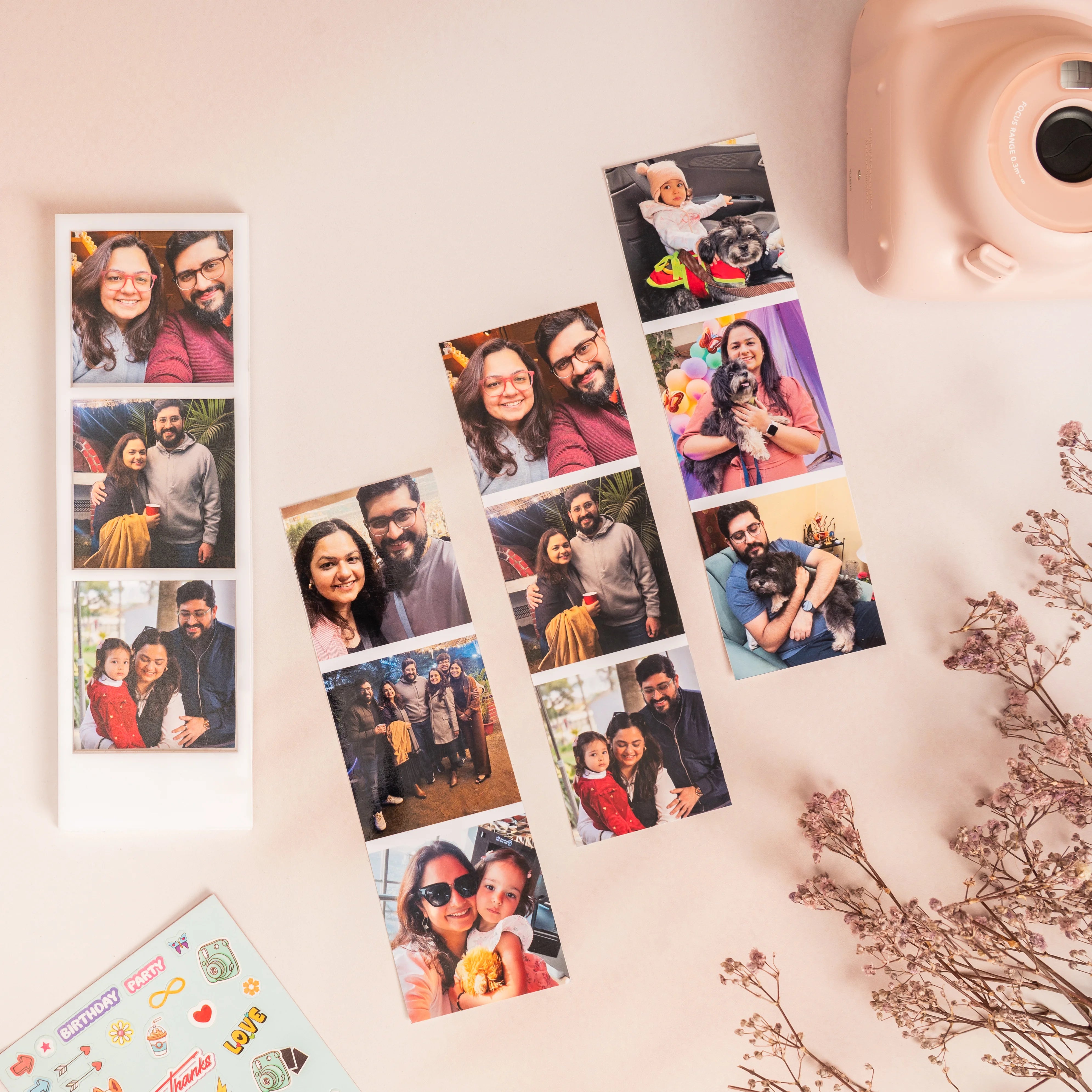 Personalized Photo Strip Magnet