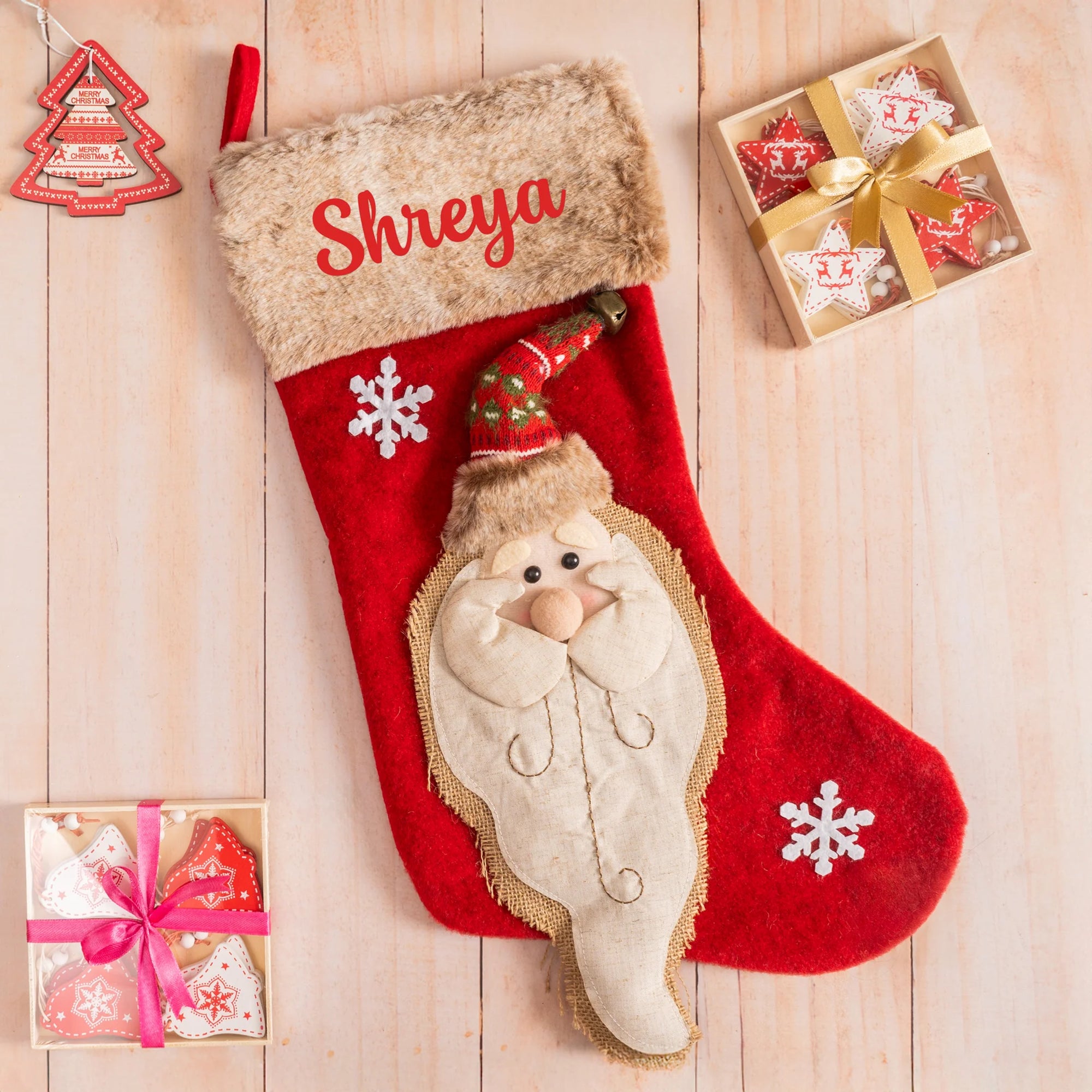 Personalized Jolly Santa Stocking