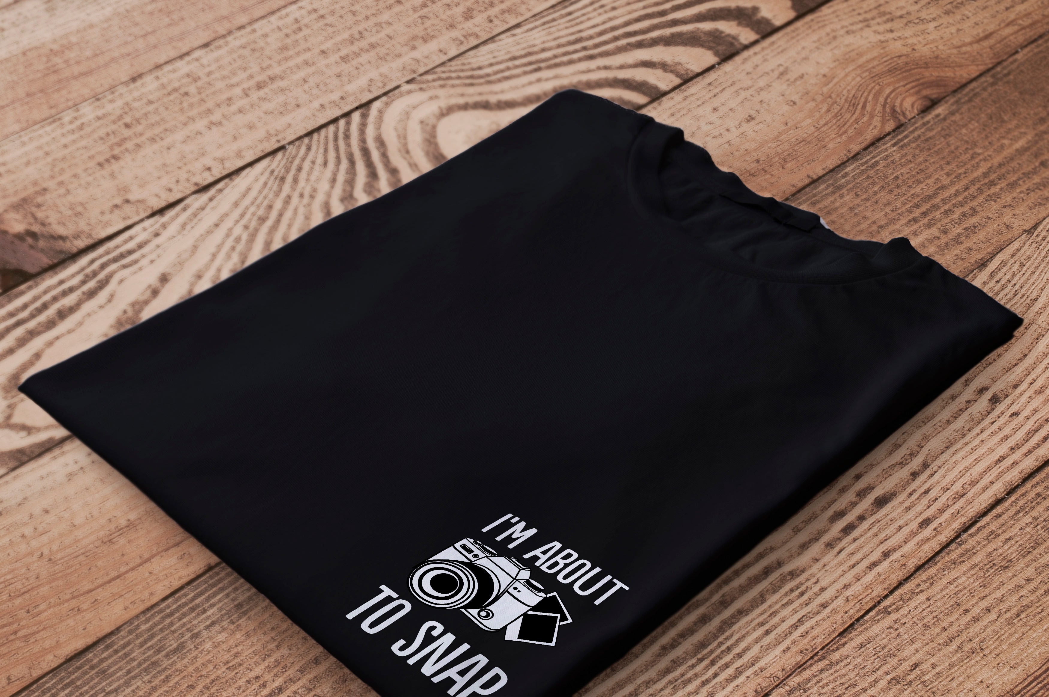 "I'M ABOUT TO SNAP" Black Tee